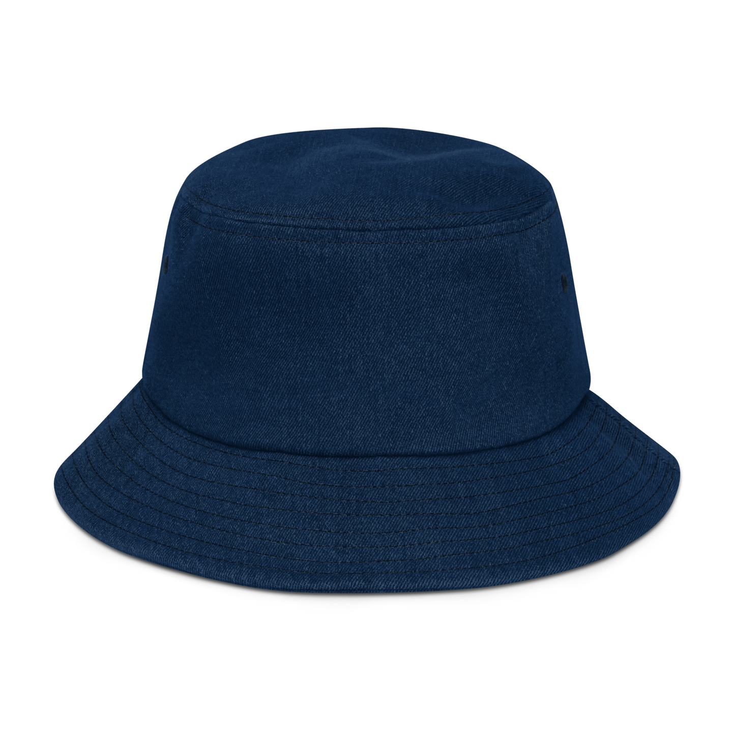 embroidered denim bucket hat