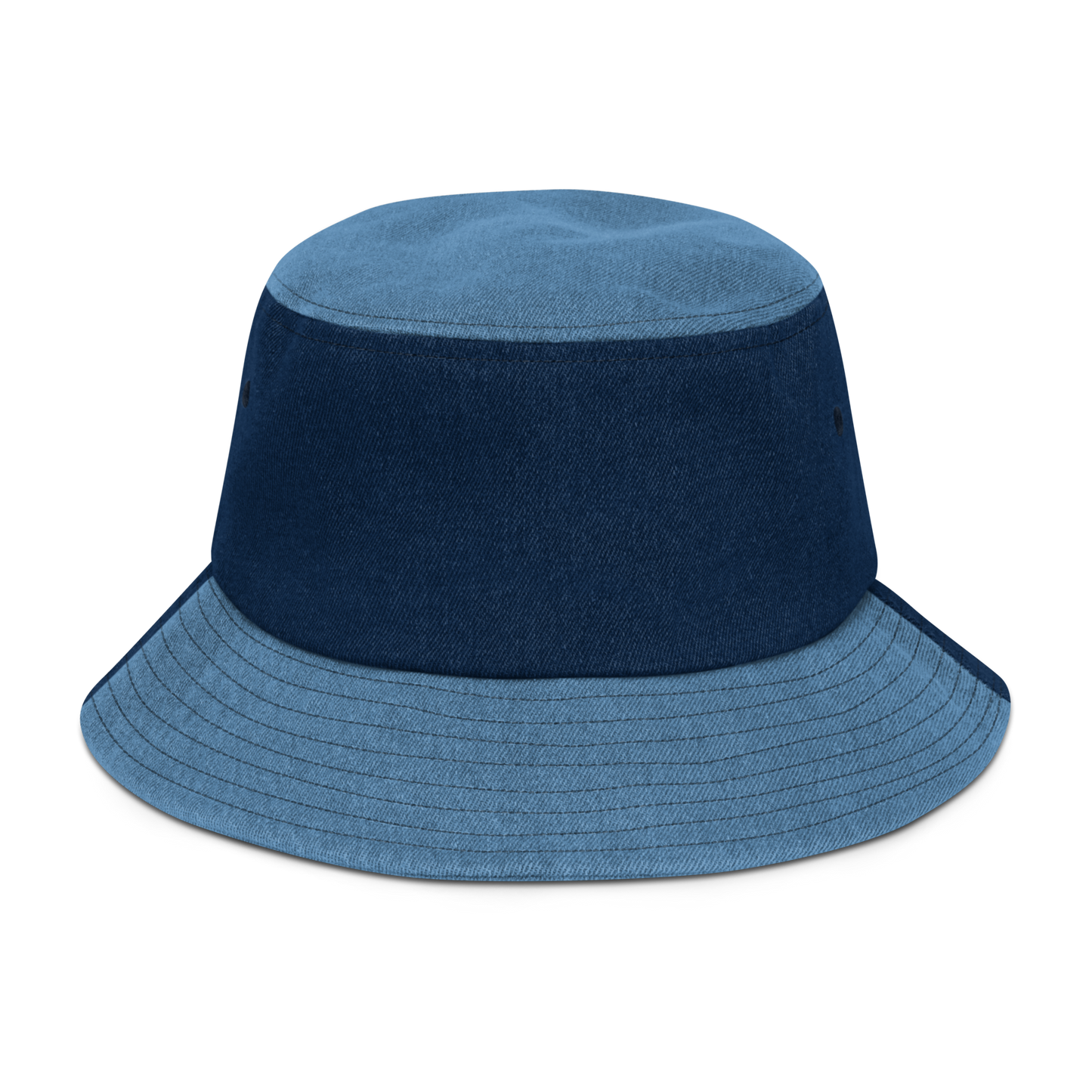 embroidered denim bucket hat